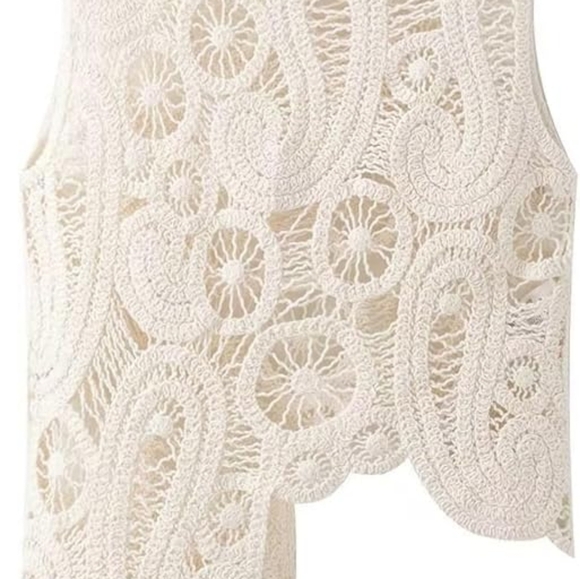 CROCHET LACE TANK/COVER-ALL - Picture 13 of 16